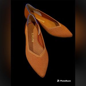 Rothy's The Point in Fawn, Size 7.5
